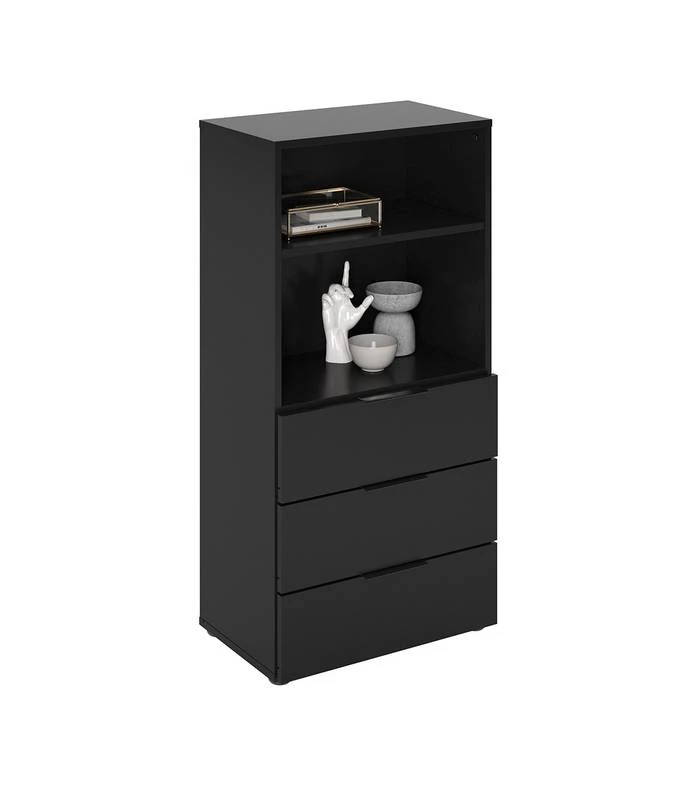 Commode 3 Tiroirs 2 Niches Dark – Image 5