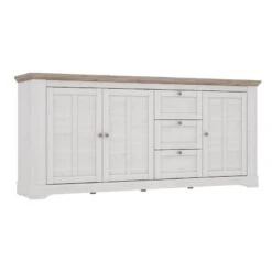 Buffet 204cm 3 Portes 3 Tiroirs - ANGELE